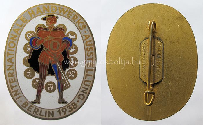 Nemzetkzi Kzmves Killts Berlin 1938 jelvny